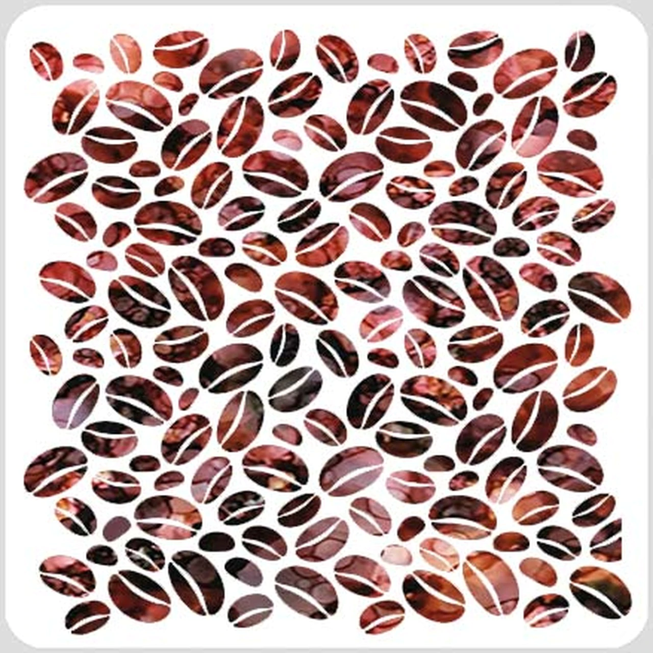 Bild 1 von A Colorful Life Designs Stencils - Coffee Beans