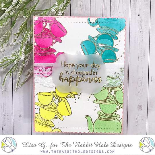 Bild 1 von The Rabbit Hole Designs Clear Stamps - Steeped in Happiness - Kaffeetassen