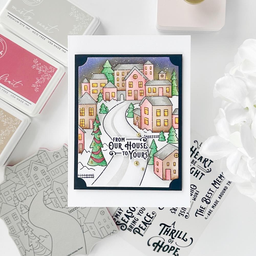 Bild 1 von Pinkfresh Studio Cling Rubberstamp - Holiday Street Cling Stamp set - Stempelgummi