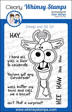 Bild 1 von Whimsy Stamps Clear Stamps and Die (Stanze) - Hee Haw 