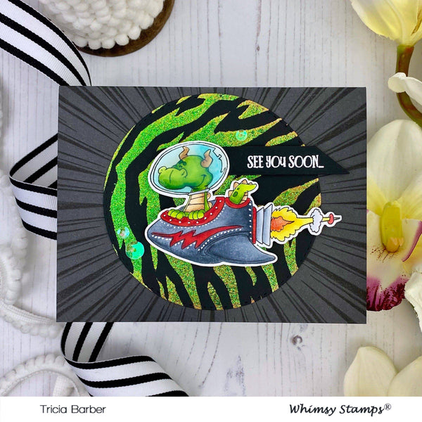 Bild 1 von Whimsy Stamps Rubber Cling Stamp - Burst Background Rubber  Gummistempel 