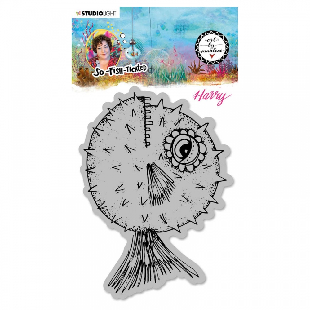 Bild 1 von STUDIOLIGHT Stamp - Art By Marlene Harry (Blowfish) So-Fish-Ticated nr.15