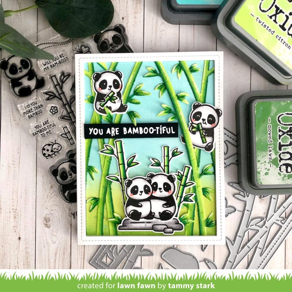 Bild 1 von Lawn Fawn Cuts  - Stanzschablone bamboo forest backdrop: portrait