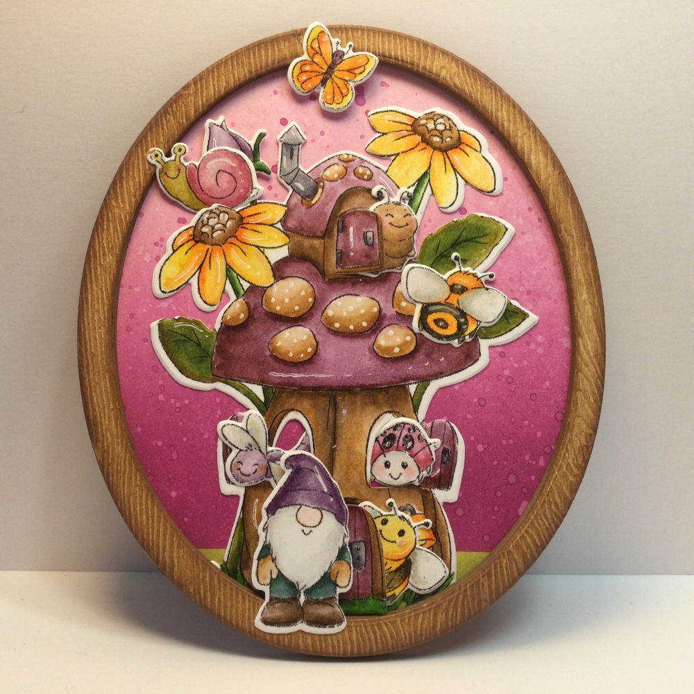 Bild 1 von Art Impressions Clear Stamps with dies Mushroom Cubbies - Stempelset inkl. Stanzen