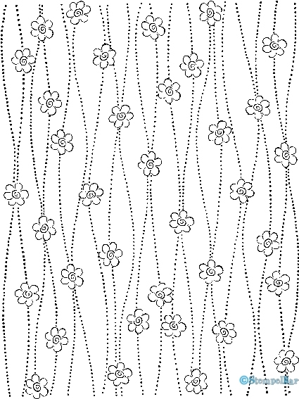 Bild 1 von StempelBar Stempelgummi Blütenhintergrund