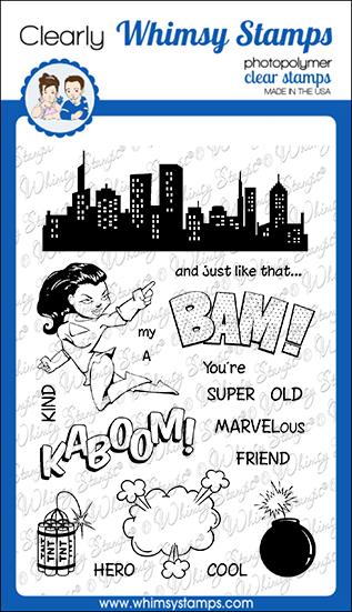 Bild 1 von Whimsy Stamps Clear Stamps  - BAM! You're Old -  BAM! Du bist alt