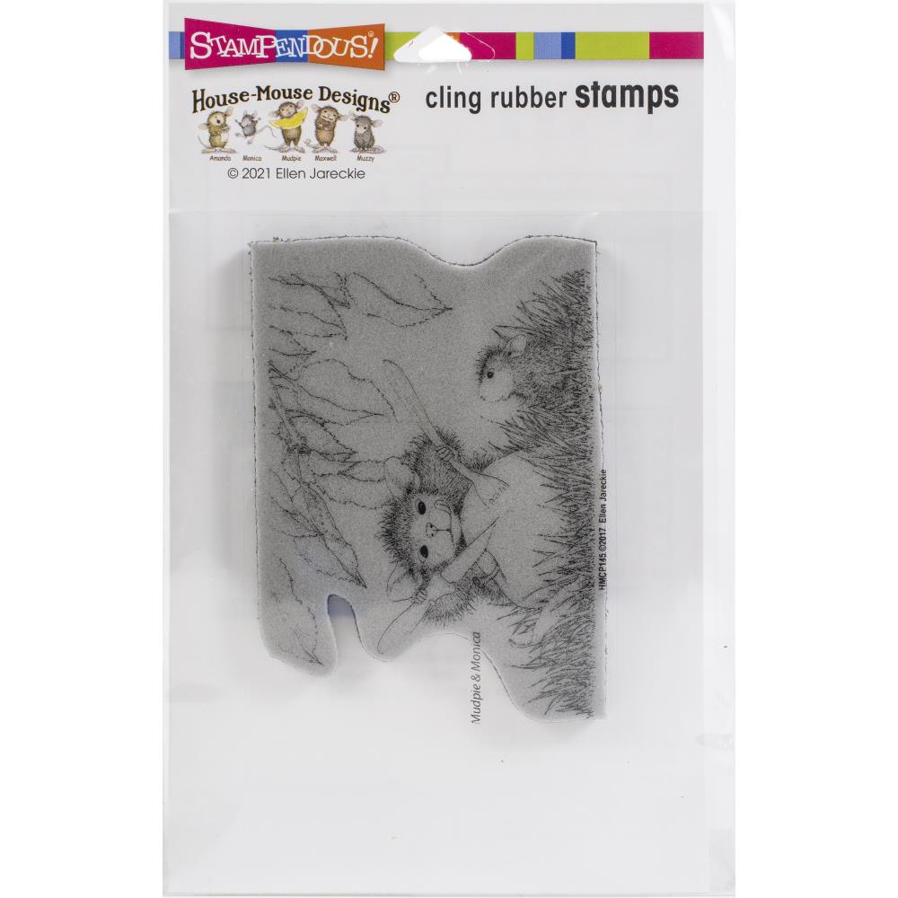 Bild 1 von Stampendous Cling Stamps Apple Snack Rubber Stamp - House Mouse Gummistempel