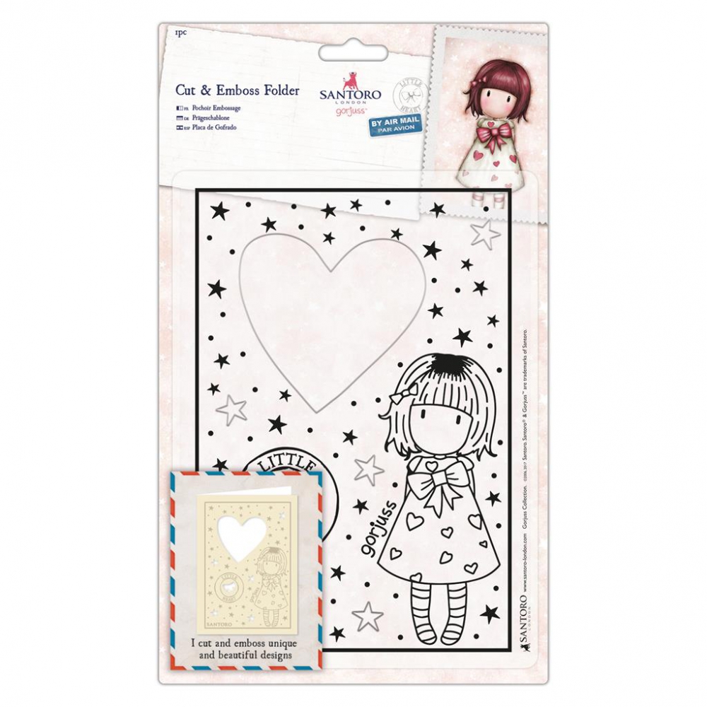 Bild 1 von Cut & Emboss Folder - Santoro - Little Heart - Gorjuss Stanz-/Prägefolder