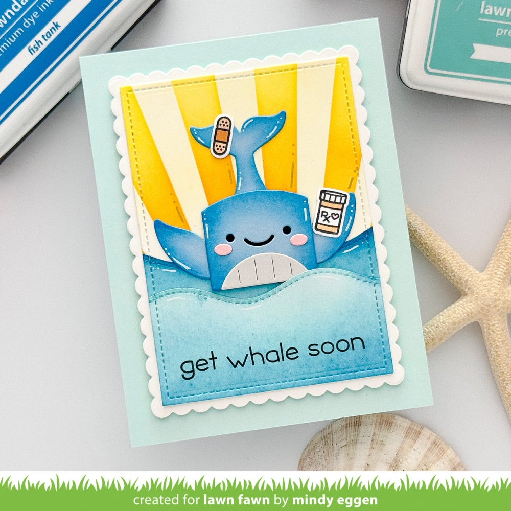 Bild 1 von Lawn Fawn Cuts  - Stanzschablone tiny gift box whale and dolphin add-on