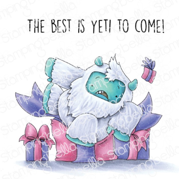 Bild 1 von Gummistempel Stamping Bella Cling Stamp YETI ON A PREZZIE RUBBER STAMP