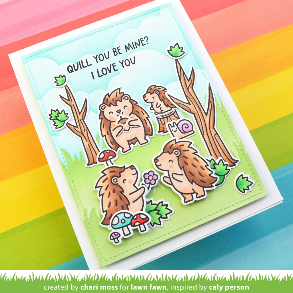 Bild 1 von Lawn Fawn Clear Stamps  - porcu-pine for you add-on