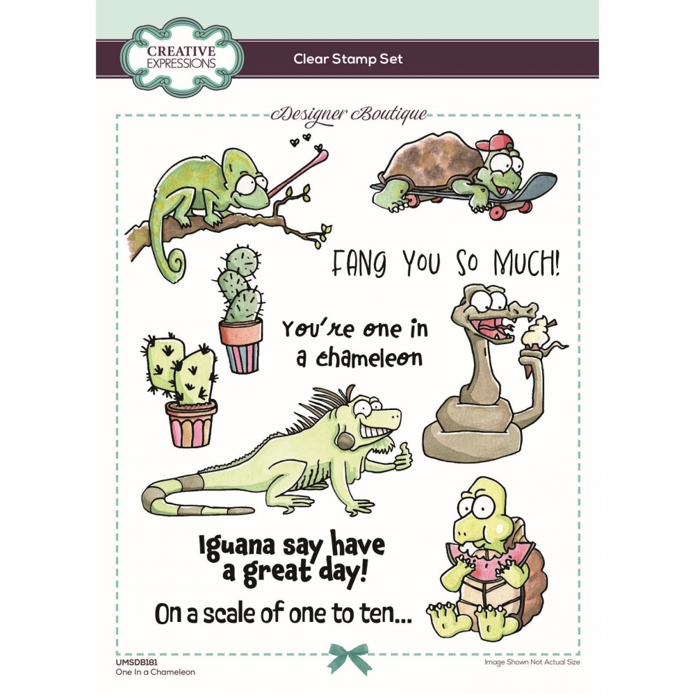 Bild 1 von Creative Expressions • Clear Stamps Designer Boutique Collection One In a Chameleon