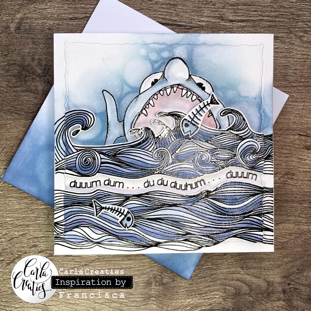 Bild 1 von CraftEmotions Stempel - clearstamps A6 - Ocean 11 Carla Creaties - See/Meer Wellen