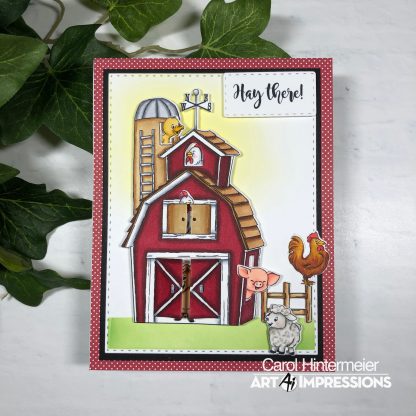 Bild 1 von Art Impressions Clear Stamps with dies Barnyard Animal Cubbies - Stempelset inkl. Stanzen