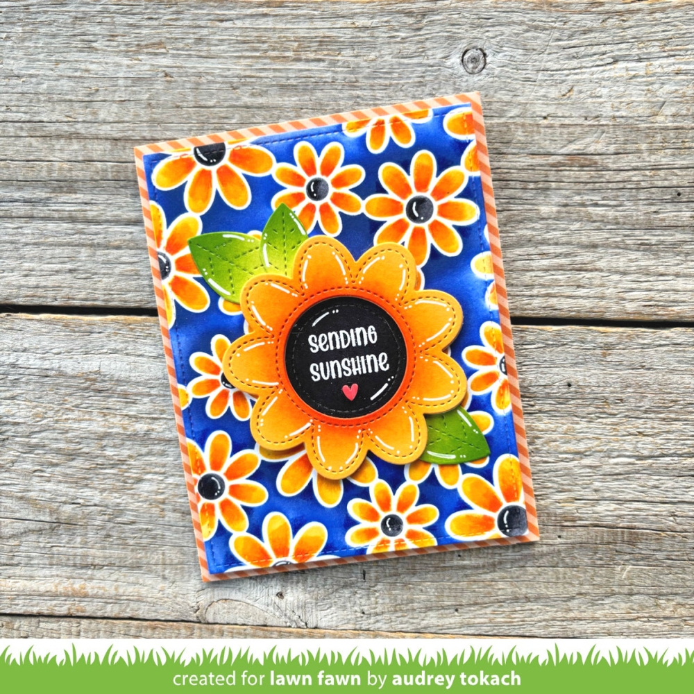 Bild 1 von Lawn Fawn Lawn Clippings Stencils - Schablone daisy bloom background stencils