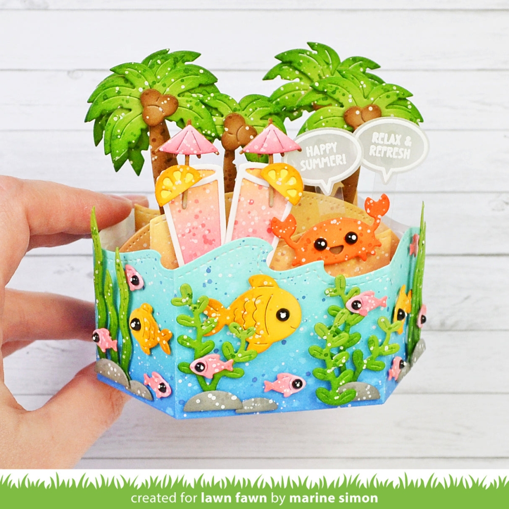 Bild 1 von Lawn Fawn Cuts  - Stanzschablone platform pop-up palm tree inserts