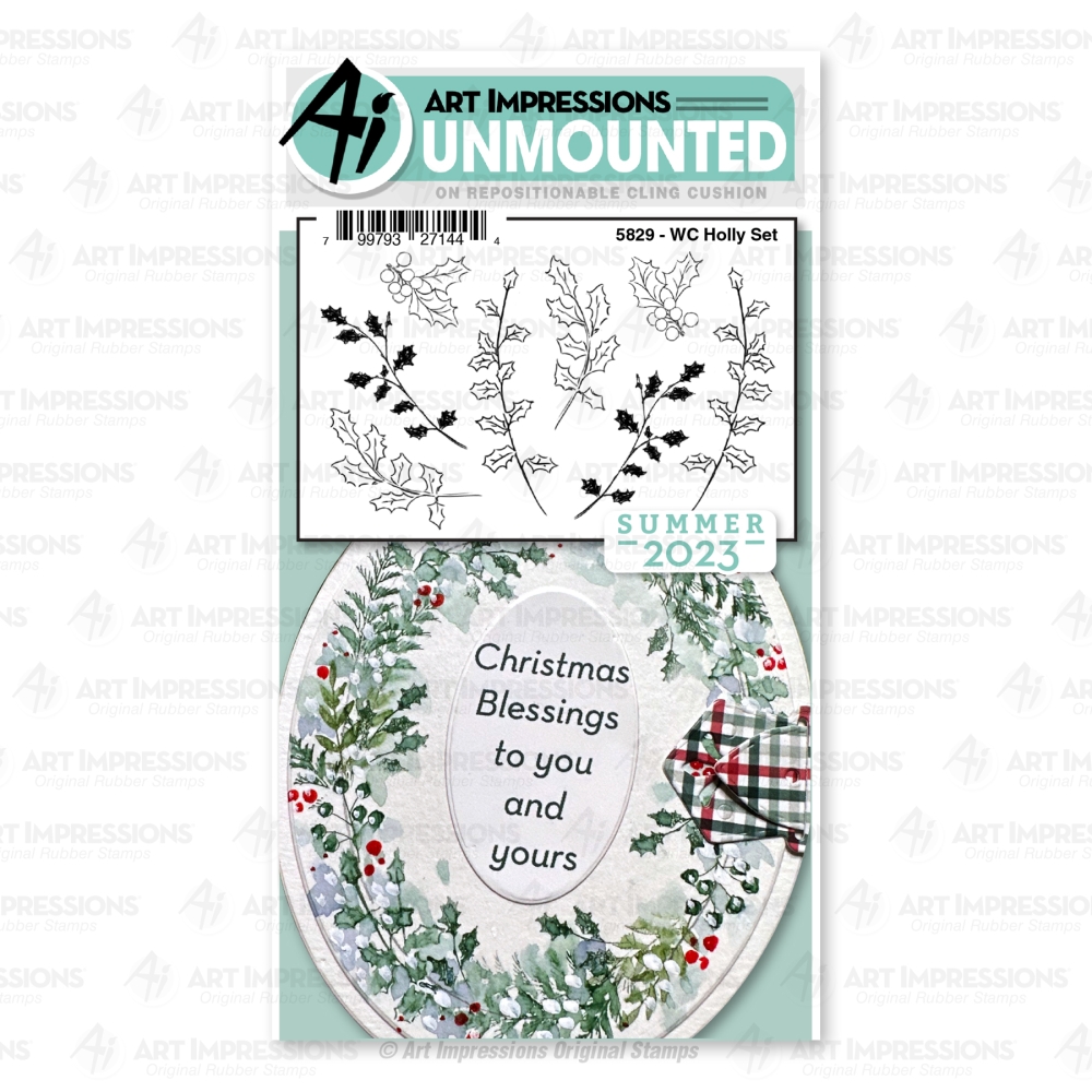 Bild 1 von Art Impressions Stempelgummi Watercolor - Holly Set