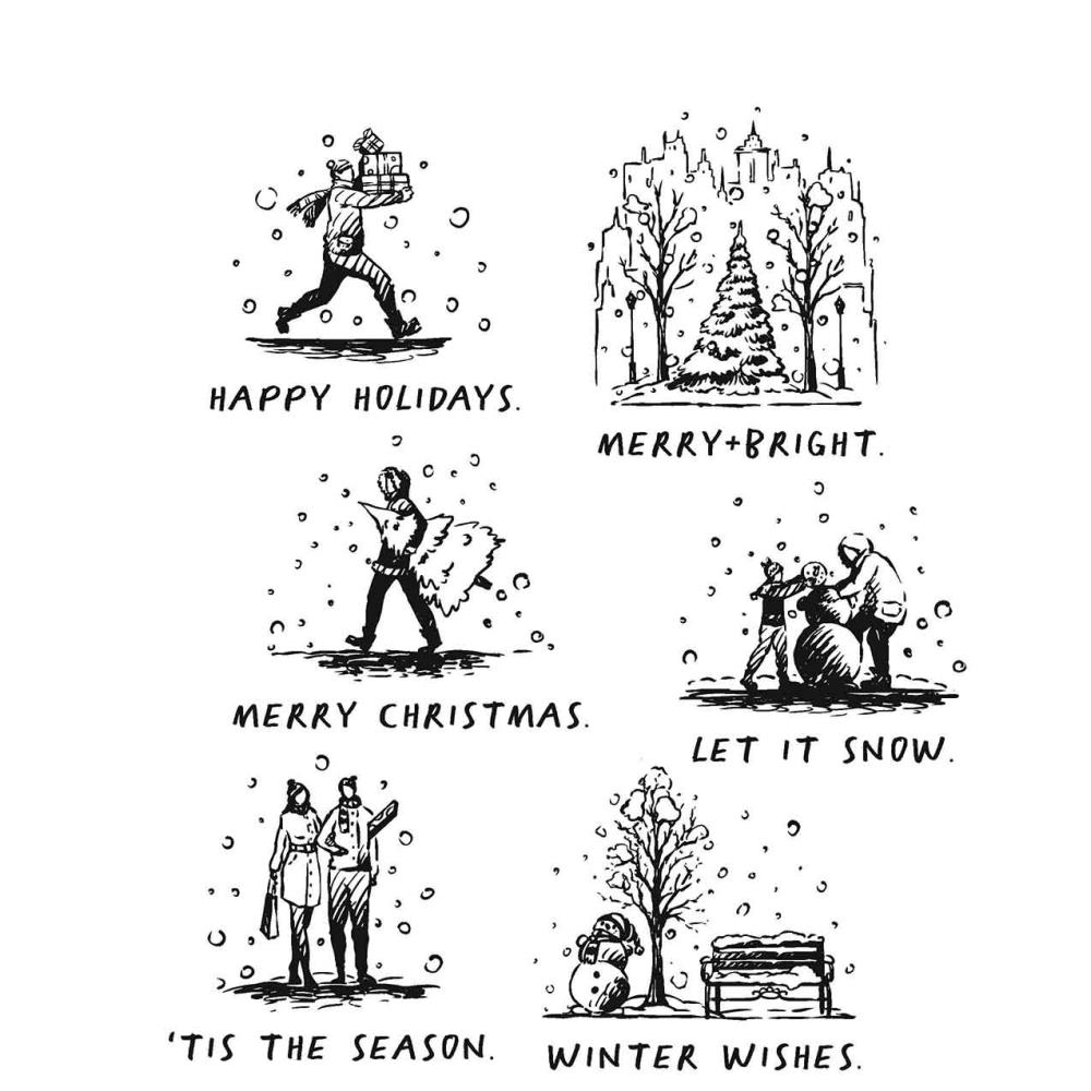 Bild 1 von Tim Holtz Stempelgummis Holiday Sketchbook