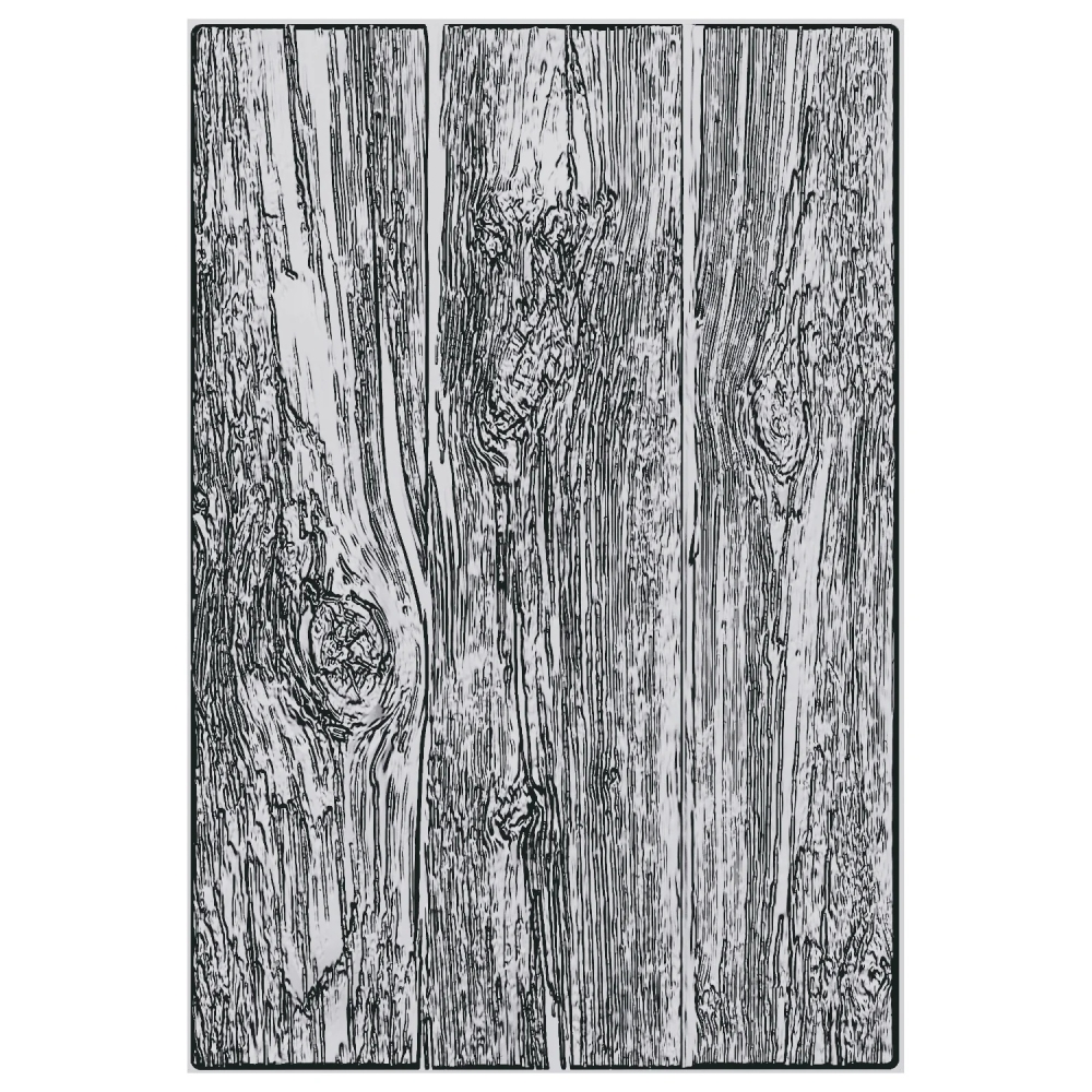 Bild 1 von Sizzix 3-D Texture Fades Embossing Folder  by Tim  Holtz - Prägefolder - Lumber Large/A5