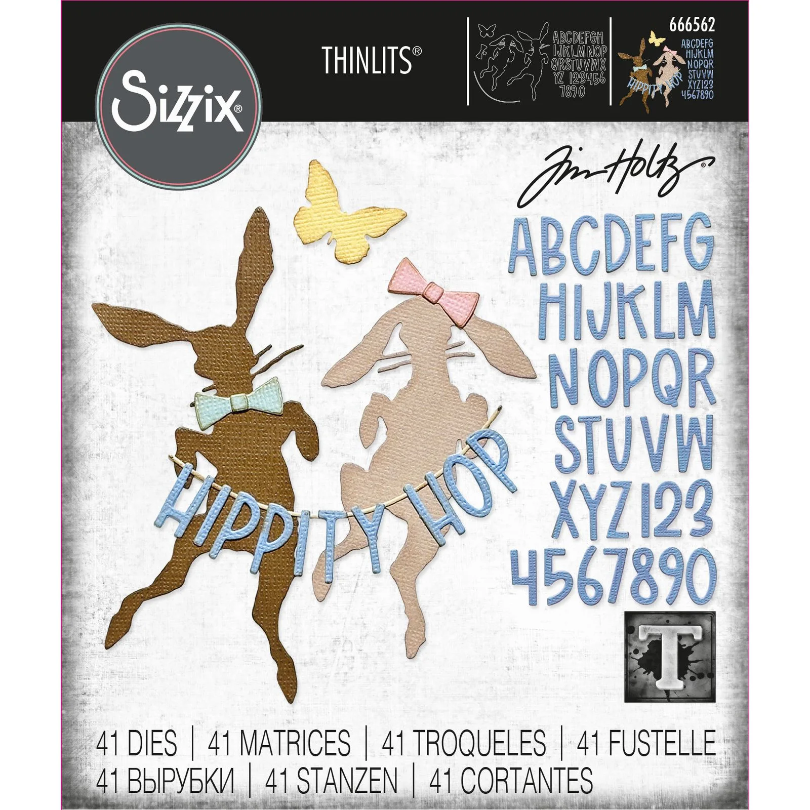 Bild 1 von Sizzix Thinlits Die by Tim Holtz - Stanzschablone - Vault Hippity Hop