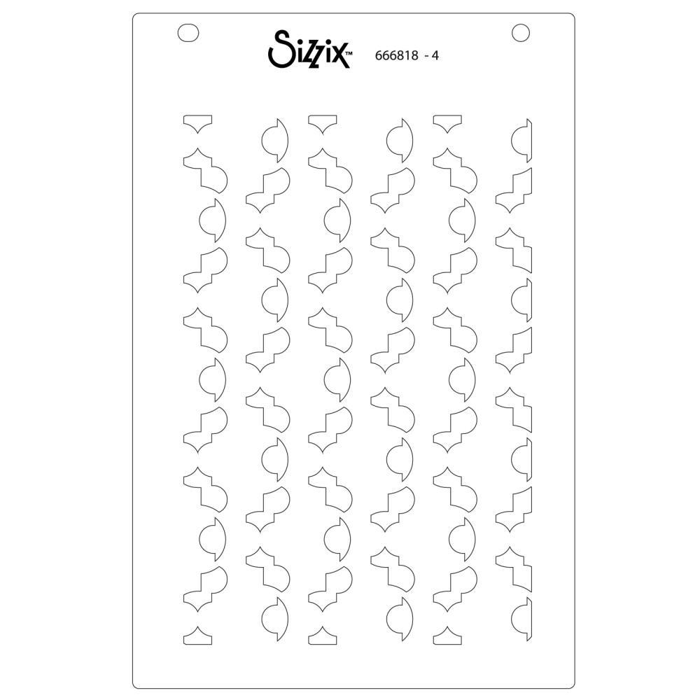 Bild 1 von Sizzix - A6 Stencil By Stacey Park - extures From Afar #2