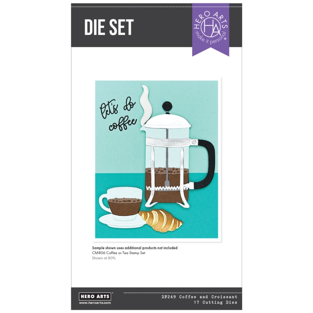 Bild 1 von Hero Arts Coffee and Croissant Die Set - Stanzen Set Kaffee
