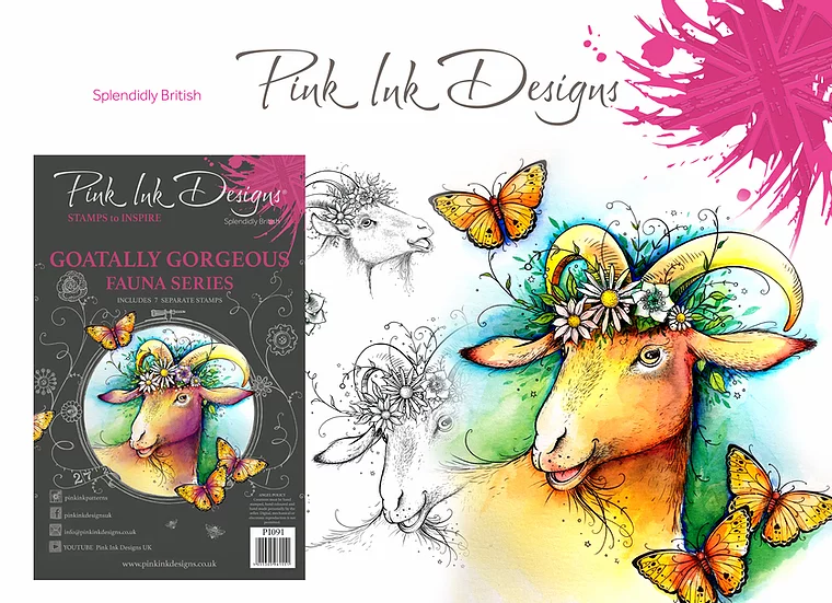 Bild 1 von Pink Ink Designs - Stempel Goatally Gorgeous - Ziege