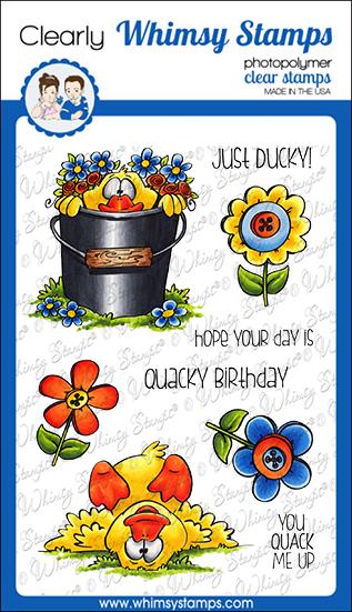 Bild 1 von Whimsy Stamps Clear Stamps - Lucky Ducky - Glückliche Ente