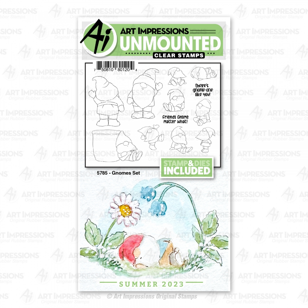 Bild 1 von Art Impressions Stamp Set - Watercolor Gnomes Set - Stempel & Stanzen