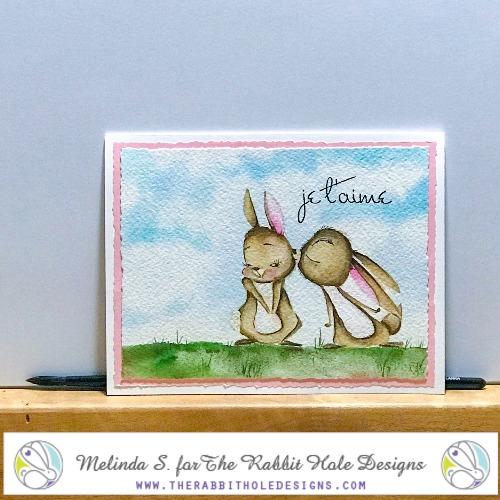 Bild 1 von The Rabbit Hole Designs Clear Stamps  - Je t'aime - Häschen