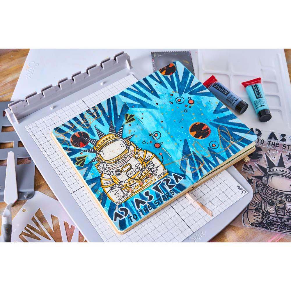 Bild 1 von Sizzix Studio Clear Stamps Set - Stencil/Stempel - Ad Astra by Cat Kerr