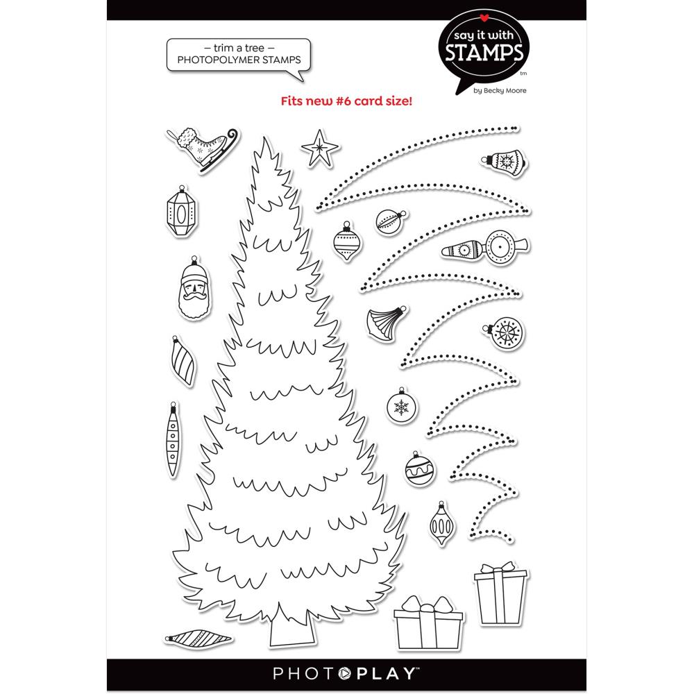 Bild 1 von PHOTOPLAY Say It With Clear Stamps - Trim A Tree - Weihnachtsbaum