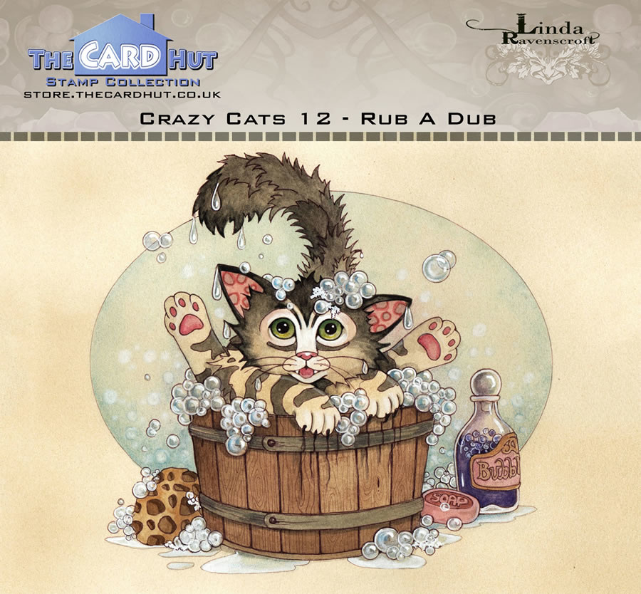Bild 1 von The Card Hut Clear Stamps - Crazy Cats - Rub A Dub