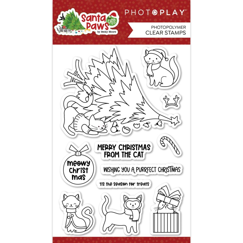 Bild 1 von PHOTOPLAY Clear Stamps Santa Paws - Cat - Katzen