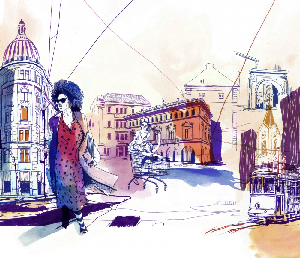 Bild 1 von Faber-Castell - Goldfaber Aqua Dual Marker  / (Farbe) 197 lavendel dunkel