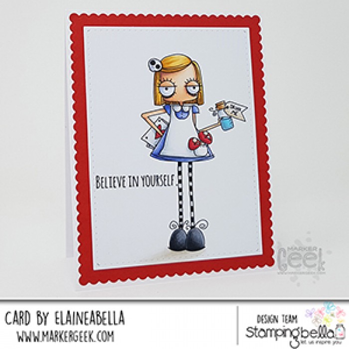 Bild 1 von Gummistempel Stamping Bella Cling Stamp ODDBALL ALICE IN WONDERLAND RUBBER STAMP
