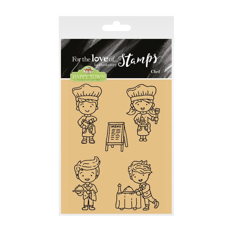Bild 1 von For the love of...Stamps by Hunkydory - Happy Town - Chef - Küche