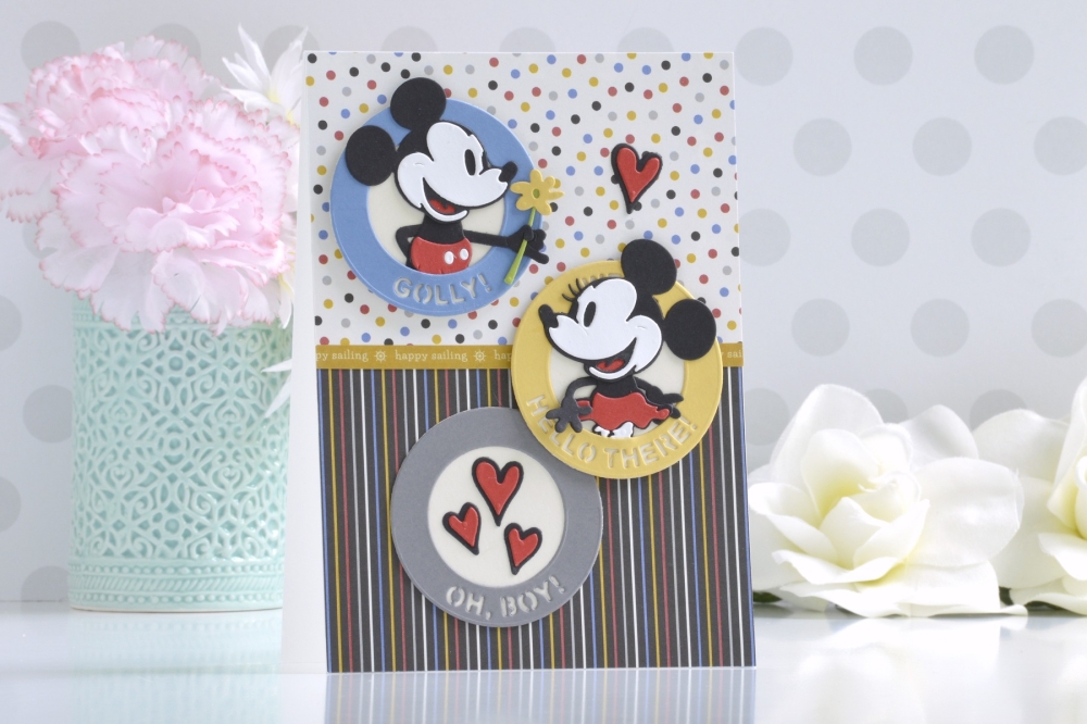Bild 1 von Spellbinders Steamboat Willie Duo Etched Dies - Stanz-Set Mickey & Minnie Mouse