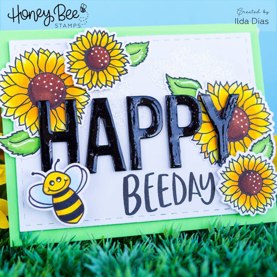 Bild 1 von Honey Bee Stamps DieCuts - Build-A-Bee Honey Cuts - Stanzschablone  Bienen