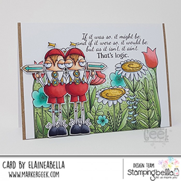 Bild 1 von Gummistempel Stamping Bella Cling Stamp ODDBALLS TWEEDLE DEE AND TWEEDLE DUM RUBBERSTAMP