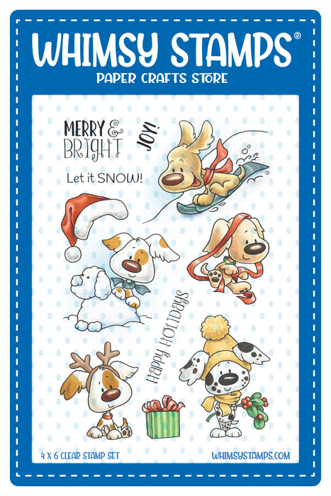 Bild 1 von Whimsy Stamps Clear Stamps - Christmas Doggies