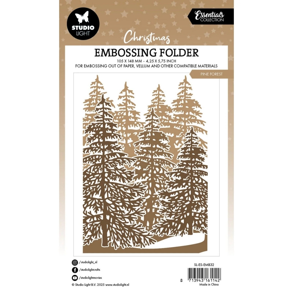 Bild 1 von Studio Light • Essentials Embossing Folder Forest background - Prägeschablone 