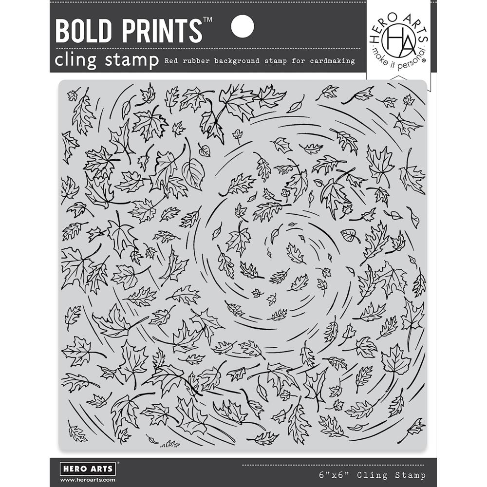 Bild 1 von Hero Arts Cling Stamp - Leaves In The Wind - Herbst Blätter