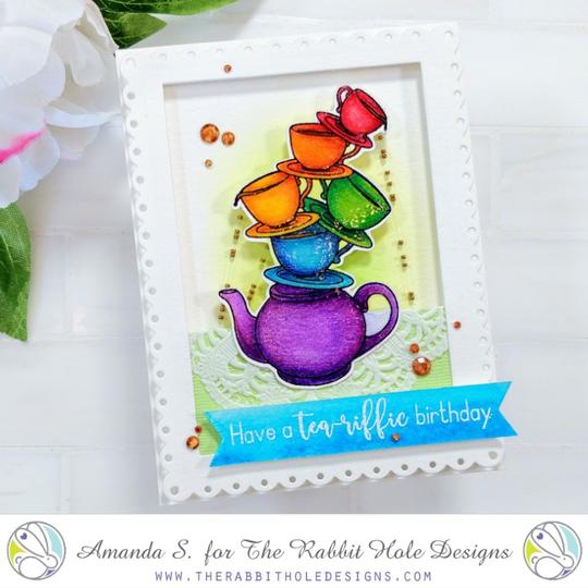Bild 1 von The Rabbit Hole Designs Clear Stamps - Steeped in Happiness - Kaffeetassen