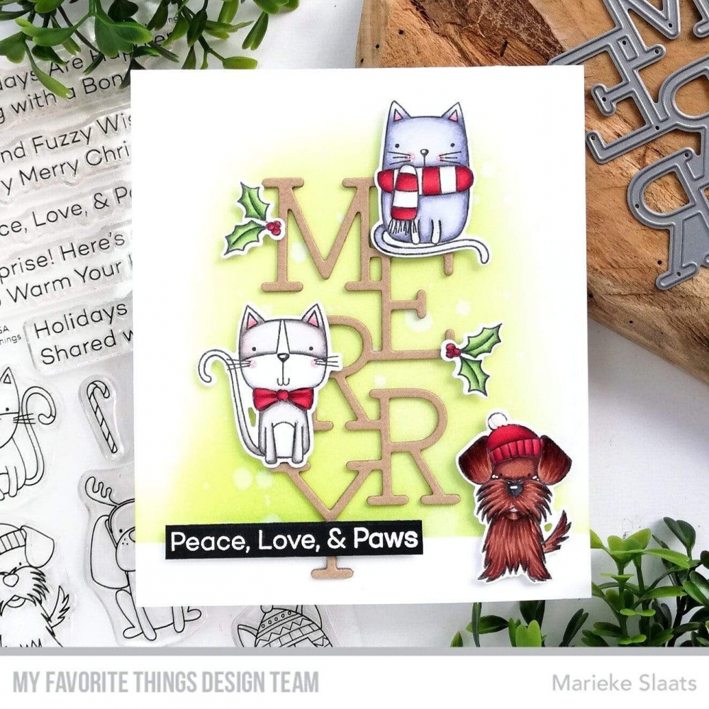 Bild 1 von My Favorite Things - Clear Stamps Peace, Love, & Paws - Hund, Katze