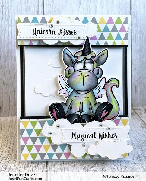 Bild 1 von Whimsy Stamps Clear Stamps - Unicorn Kisses - Einhorn