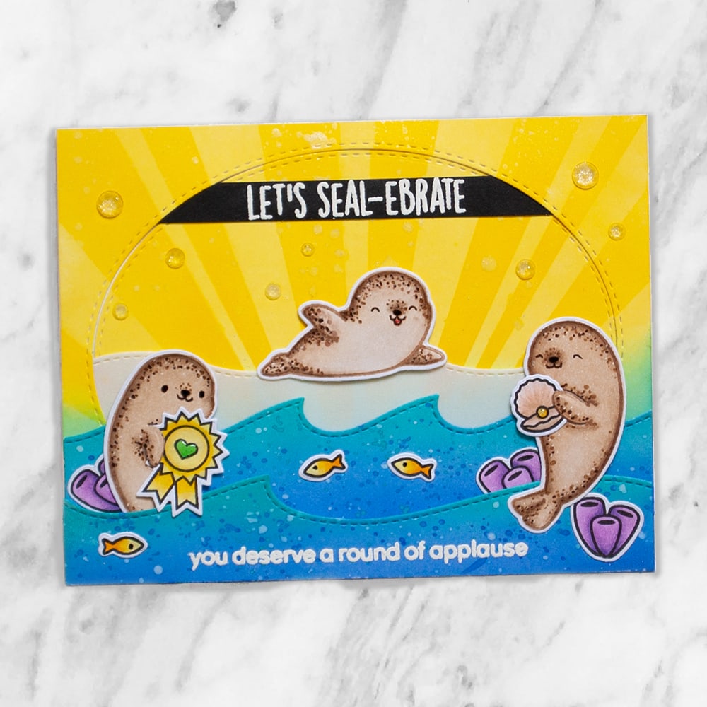 Bild 1 von Heffy Doodle Clear Stamps Set - Sealy Friends - Stempel Seelöwen