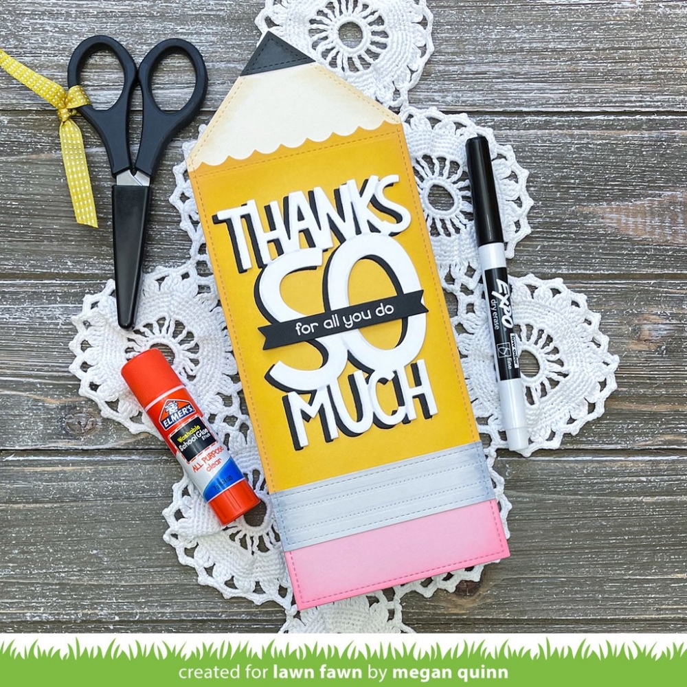 Bild 1 von Lawn Fawn Cuts  - Stanzschablone Giant Thanks So Much - Danke