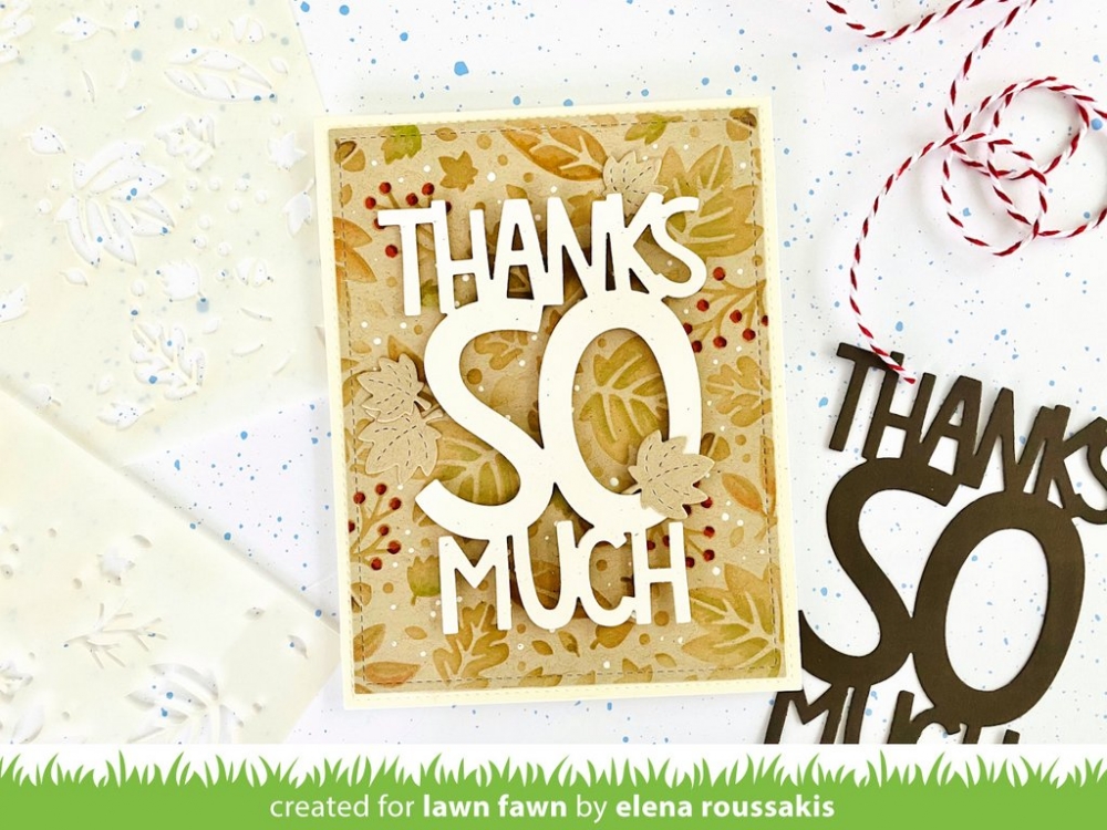 Bild 1 von Lawn Fawn Cuts  - Stanzschablone Giant Thanks So Much - Danke
