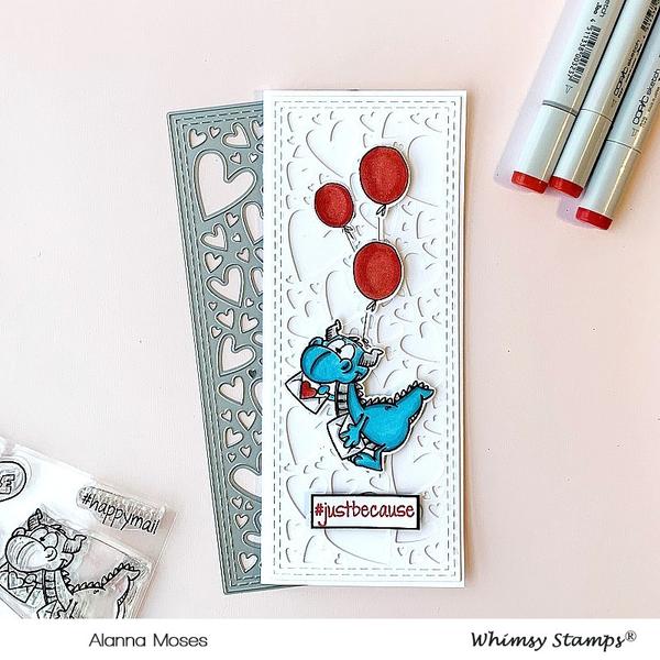 Bild 1 von Whimsy Stamps Clear Stamps - Dudley's Mailed with Love - Drache